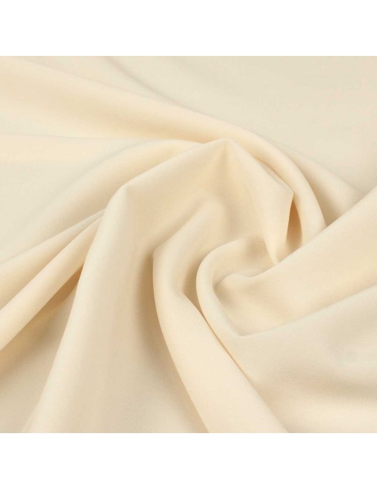 Tissu crêpe uni écru