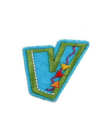 Lettres thermocollantes fantaisie multicolore