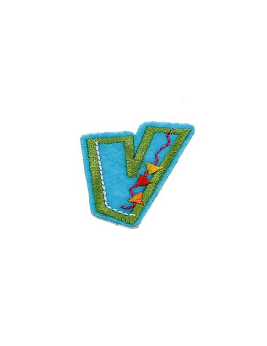 Lettres thermocollantes fantaisie multicolore