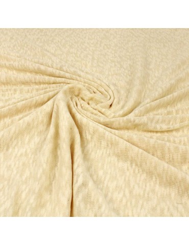 Coupon jersey tubulaire ivoire 300 x 85 cm