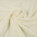 Tissu viscose transparent écru
