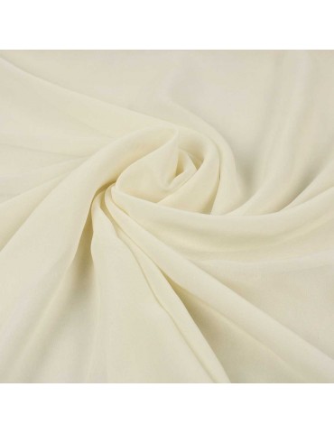 Tissu viscose transparent écru