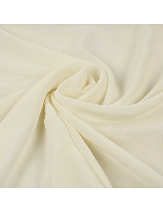 Tissu viscose transparent écru