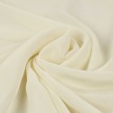 Tissu viscose transparent écru