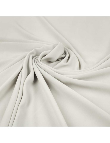 Tissu crêpe uni gris clair