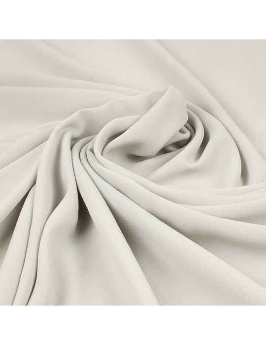 Tissu crêpe uni gris clair