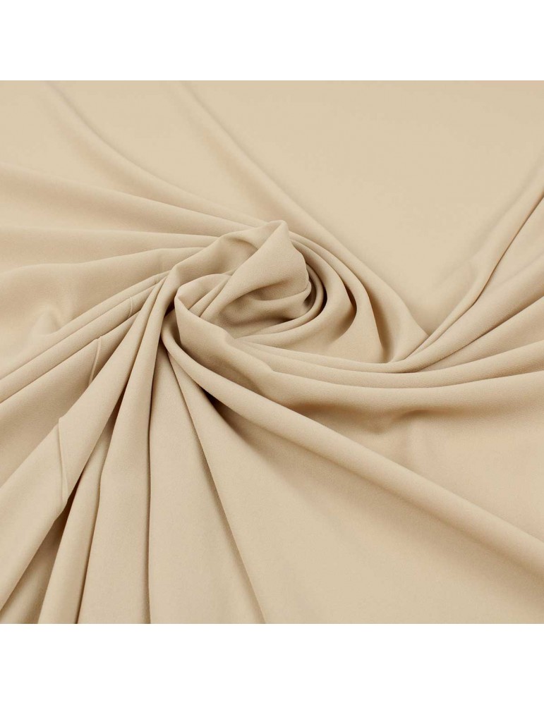 Tissu crêpe uni sable Tissu crêpe uni sable