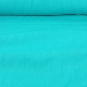 Toile lin unie turquoise