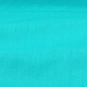 Toile lin unie turquoise