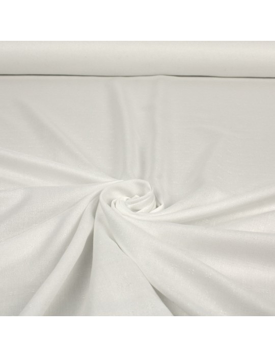 Tissu viscose uni blanc 145 cm