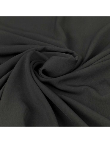 Tissu aspect mousseline noir