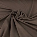Tissu toile polyester/viscose chocolat