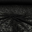 Tissu jersey coton transparent noir