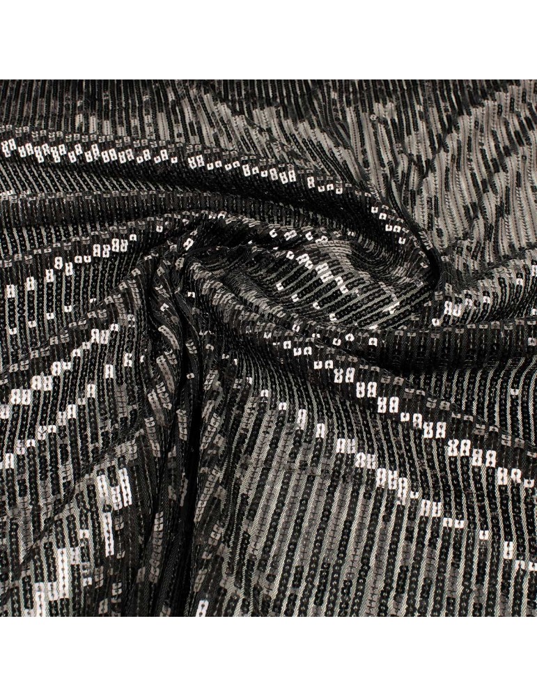 Tissu paillette/sequin noir Tissu paillette/sequin noir
