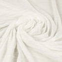 Tissu crêpe gauffré uni ivoire Tissu crêpe gauffré uni ivoire