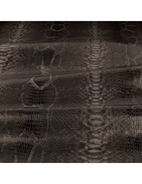 Toile peau de serpent marron