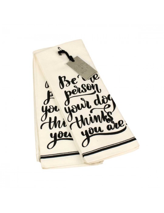 Set de 2 essuie-mains be the person 40 x 70 cm