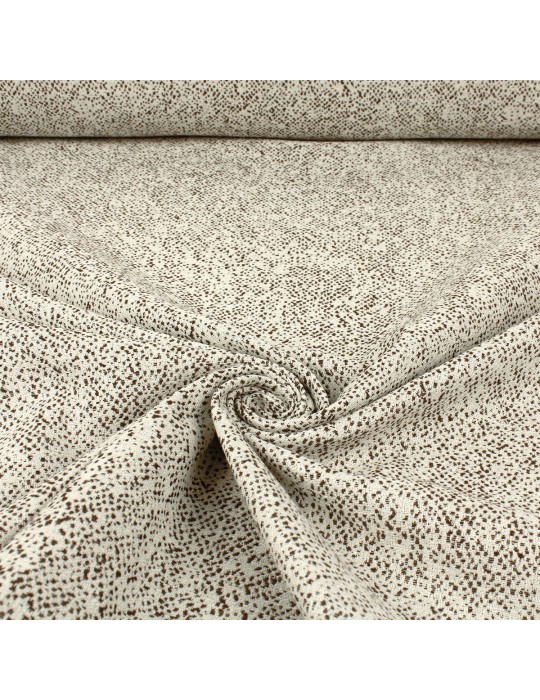 Tissu jacquard multi point chocolat