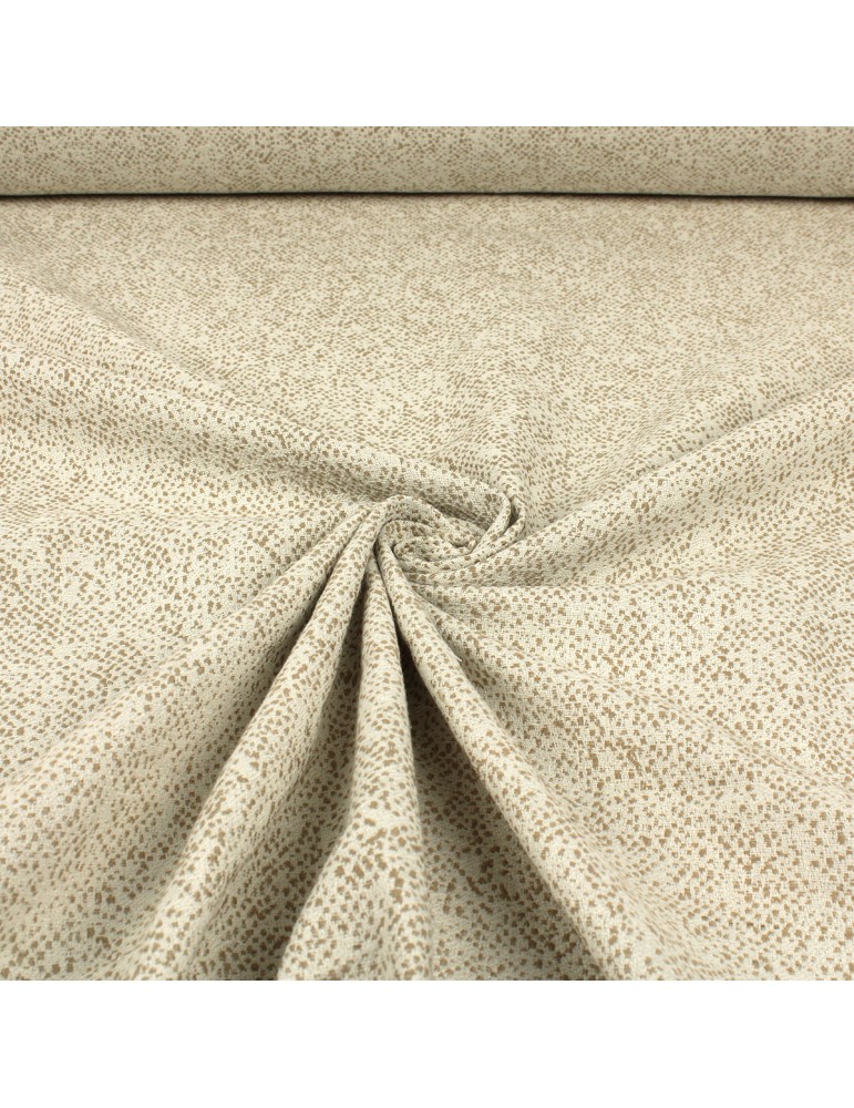 Tissu jacquard multi point sable Tissu jacquard multi point sable