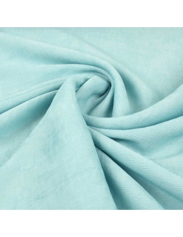 Tissu viscose/nylon plissé bleu ciel