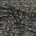 Tissu jersey maille noir/blanc