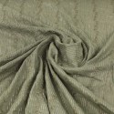 Tissu voile brodé argenté