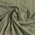 Tissu voile brodé argenté