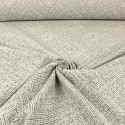 Tissu jacquard chevrons gris