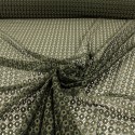 Tissu dentelle ovale kaki Tissu dentelle ovale kaki