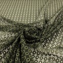 Tissu dentelle ovale kaki Tissu dentelle ovale kaki