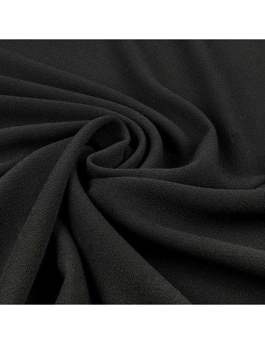 Tissu crêpe uni noir