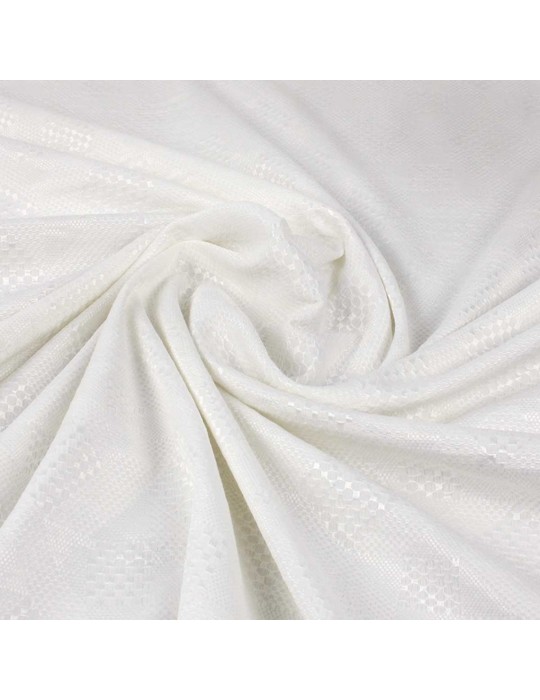 Toile d'habillement géométrique blanche