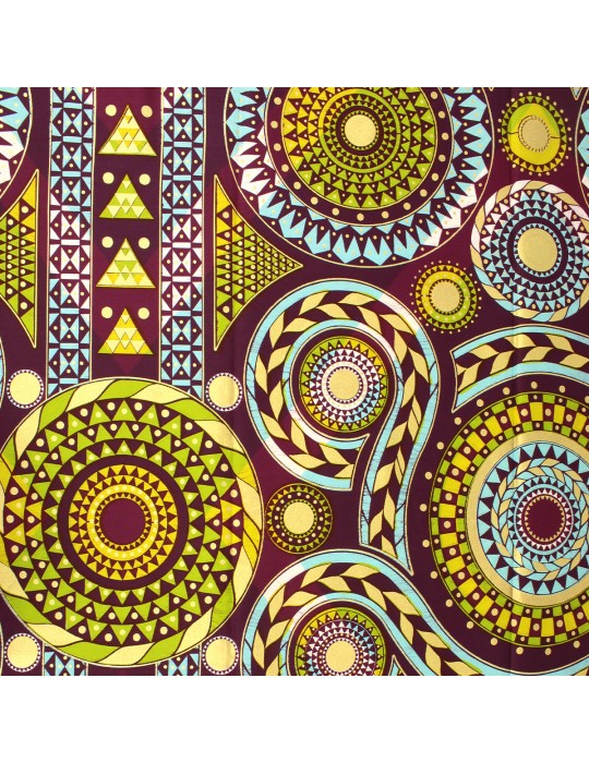 Tissu wax hollandais 100 % coton africain violet