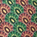 Tissu wax hollandais 100 % coton africain vert