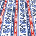 Coupon coton floral écru 50 x 140 cm