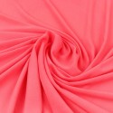 Tissu crêpe uni corail Tissu crêpe uni corail