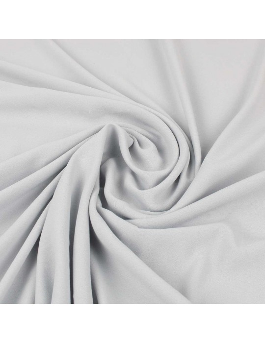 Tissu crêpe uni gris clair
