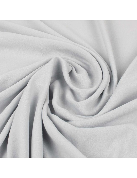 Tissu crêpe uni gris clair