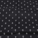 Coupon patchwork ancre noir 45 x 50 cm Coupon patchwork ancre noir 45 x 50 cm