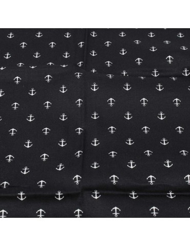 Coupon patchwork ancre noir 45 x 50 cm