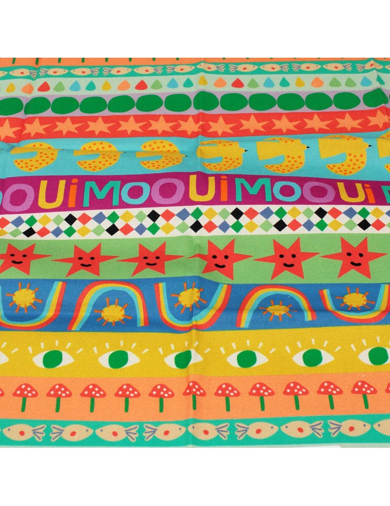 Coupon patchwork fantaisie multicolore 45 x 50 cm Coupon patchwork fantaisie multicolore 45 x 50 cm