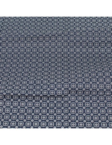 Coupon patchwork floral marine 45 x 50 cm