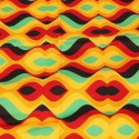 Coupon patchwork vagues multicolore 45 x 50 cm Coupon patchwork vagues multicolore 45 x 50 cm