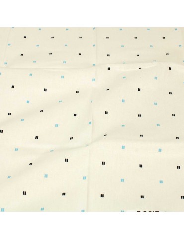 Coupon patchwork géométrique blanc 45 x 50 cm
