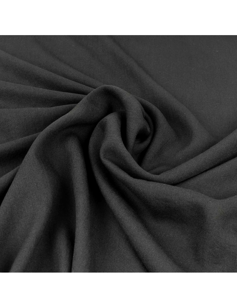 Toile d'habillement transparente noire