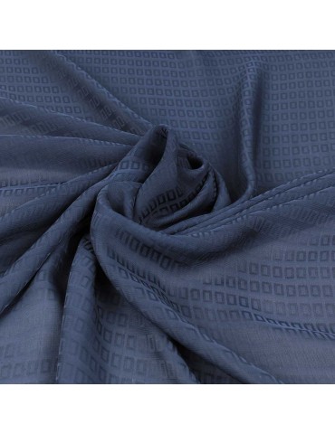Tissu mousseline imprimé marine