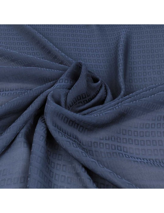 Tissu mousseline imprimé marine