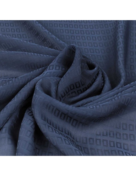 Tissu mousseline imprimé marine
