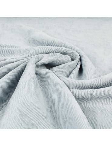 Tissu viscose/nylon plissé gris bleuté