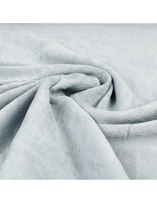 Tissu viscose/nylon plissé gris bleuté